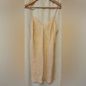 Aritzia Wilfred 100% Silk Pale Pink Slip